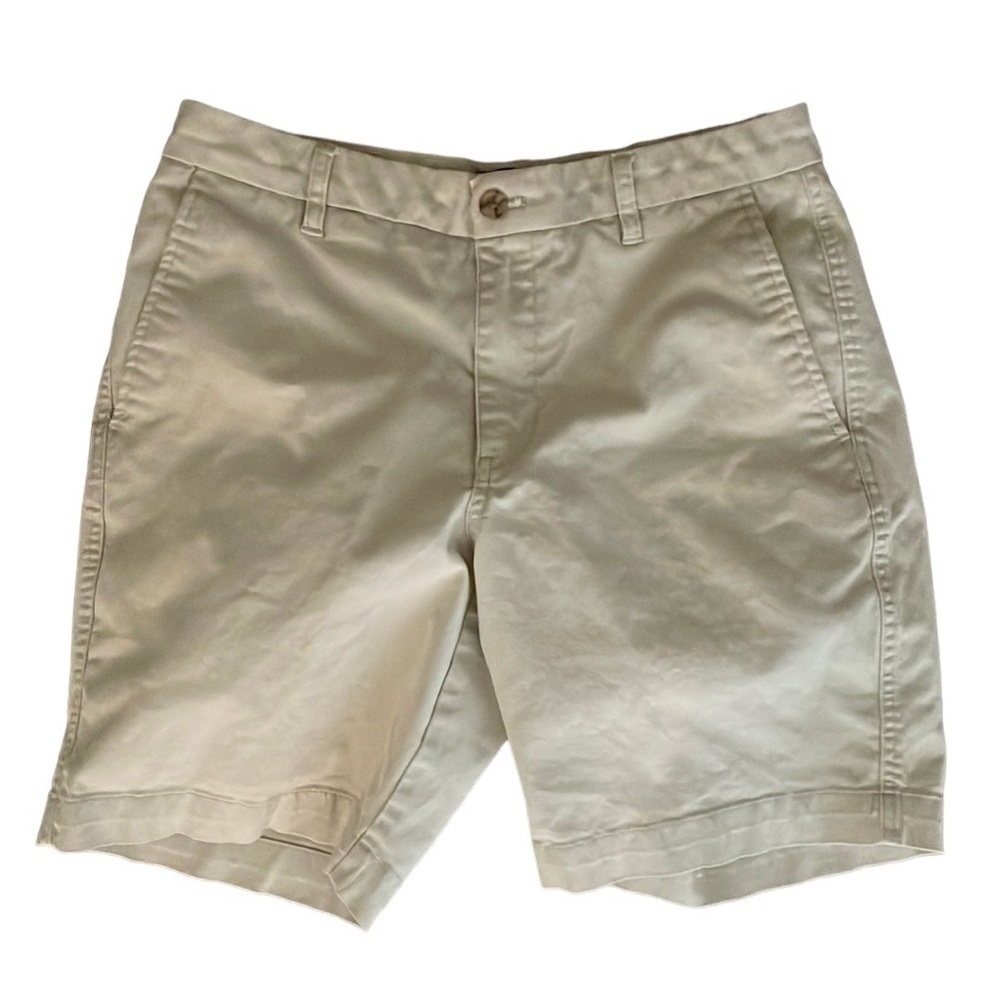 Chaps Stretch Flat Front Khaki Shorts 32